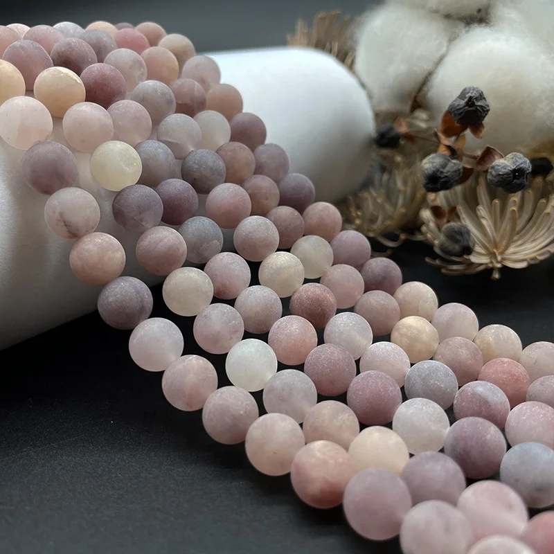 Natural Matte Gemstone Round Spacer Beads - 8mm Colorful Stone Beads For Jewelry Making (15.5 Inch Strand)
