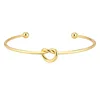 Pulsera anudada de oro