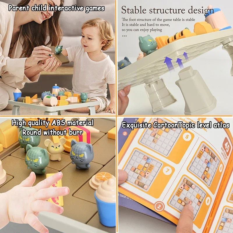 Children Smart Hide Seek Puzzle Toy Plastic Board Game for Logical Thinking Training Birthday Gift for Kids Clearance Sale