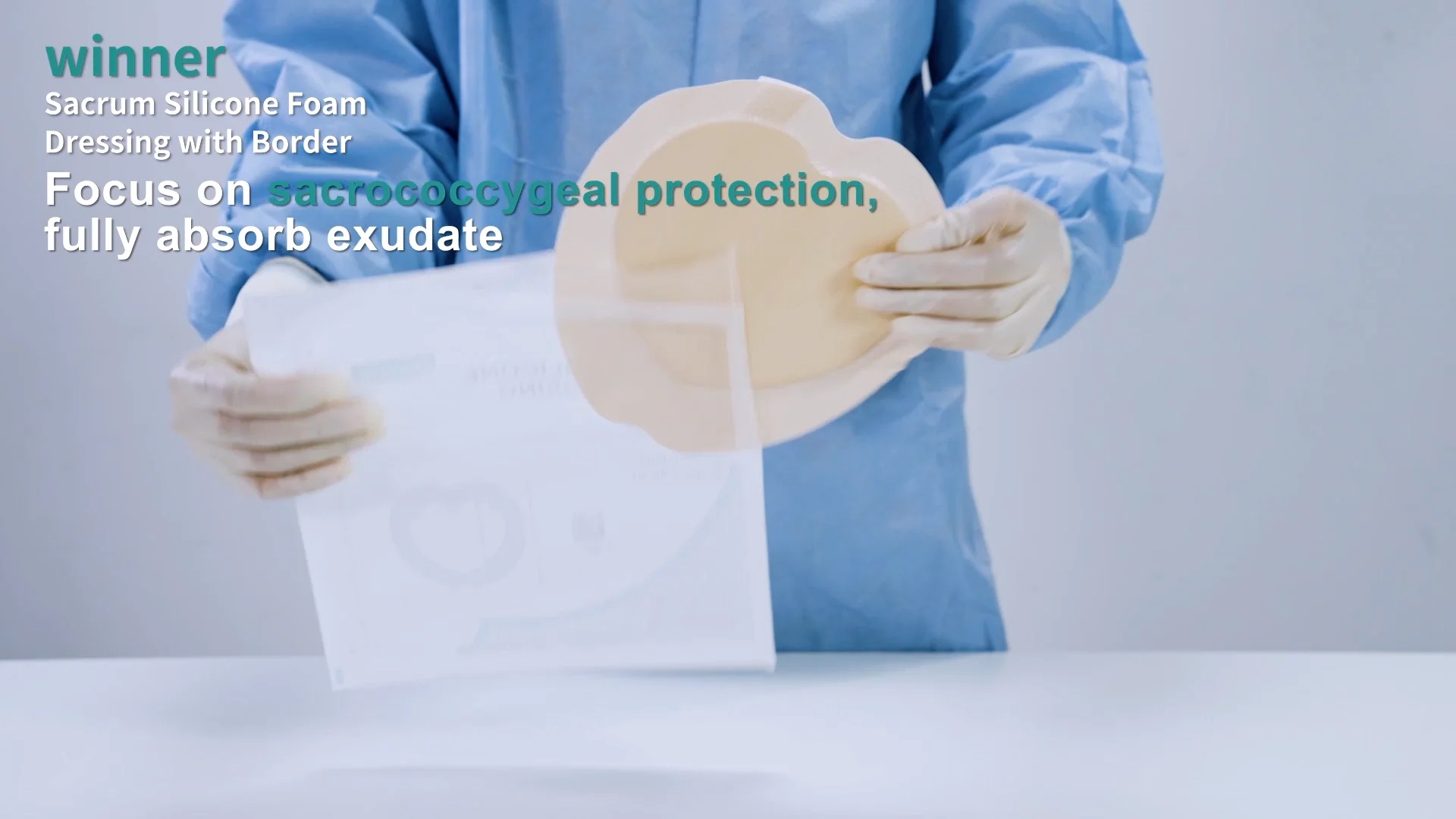 2022 Popular Hospital Silicone Foam Dressing For Elder Chronic Ulcer