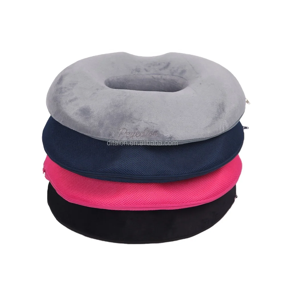 Memory Foam Breathable Hemorrhoid Treatment Donut Tailbone Cushion  Pregnancy Ring Donut Pillow