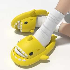 New Design Adult Shark Slippers Shark Slides Drop Shipping Products 2026 Cloud Shark Slides Shoes Design Supplier