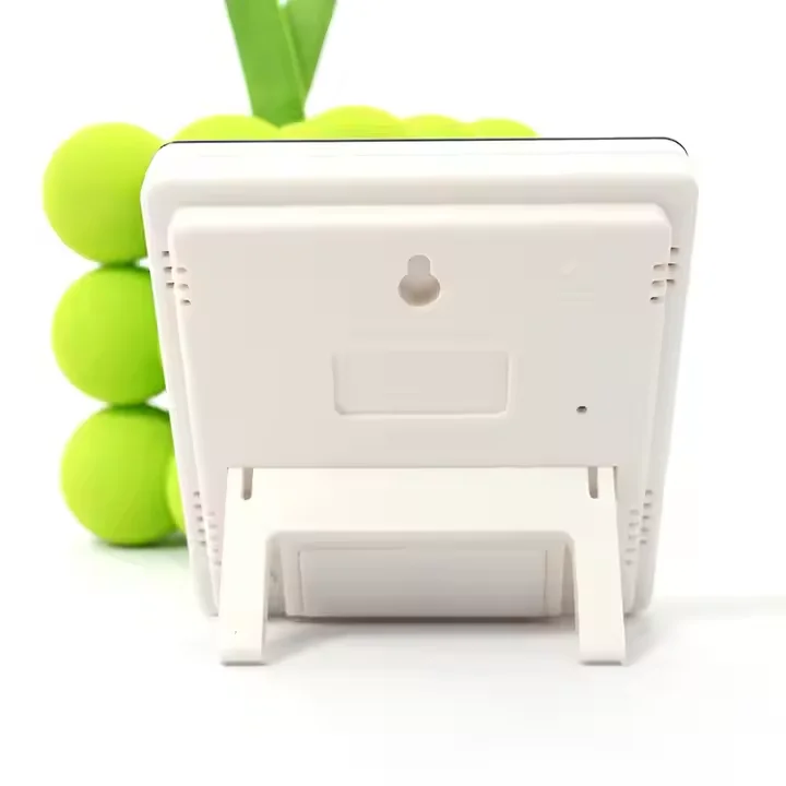 Mini LCD Thermometer Portable Indoor Electronic Thermometer with Time Date Temperature Humidity for Indoor