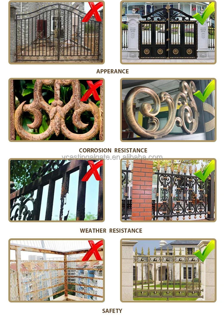 High Quality Wrought Iron Gate Grill Design Garden Arch Wrought Iron