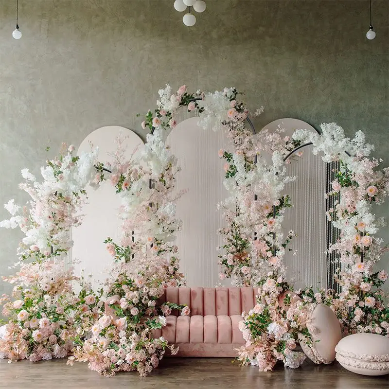 3PCS Set Arch Backdrop Stands Aluminium Frames for wedding party decoration backdrop