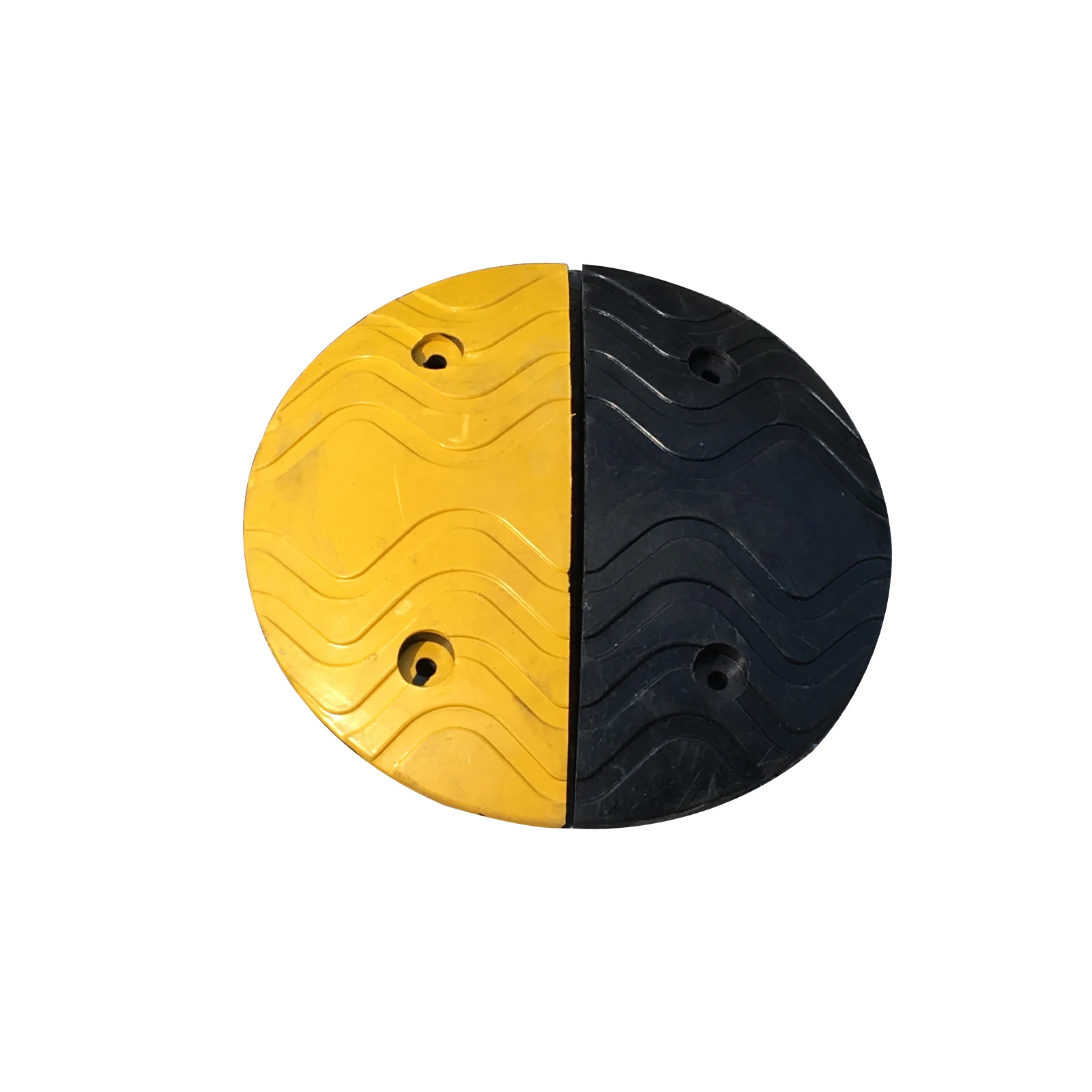 Heißer Verkauf Schwarz Gelb 1000*380*45 mm Gummiverkehrsschwellen