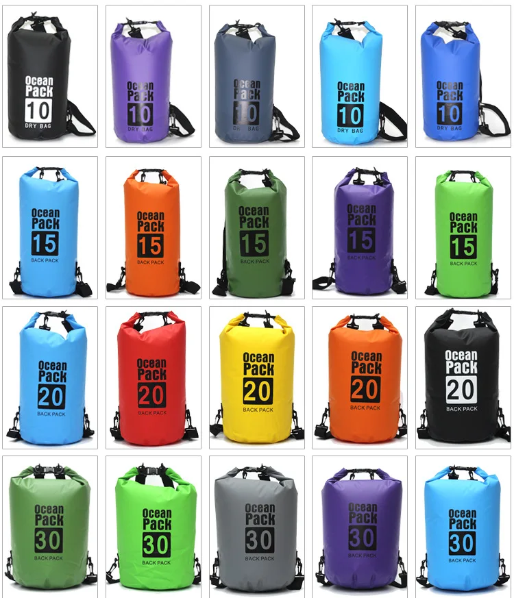 TOMSHOO Lot de 3/5 sacs étanches légers pour garder le matériel au sec pour la randonnée, la plage, la pêche, le kayak, le bateau, la natation, le camping TOMSHOO Lot de 3/5 sacs étanches légers pour garder le matériel au sec pour la randonnée, la plage, la pêche, le kayak, le bateau, la natation, le camping