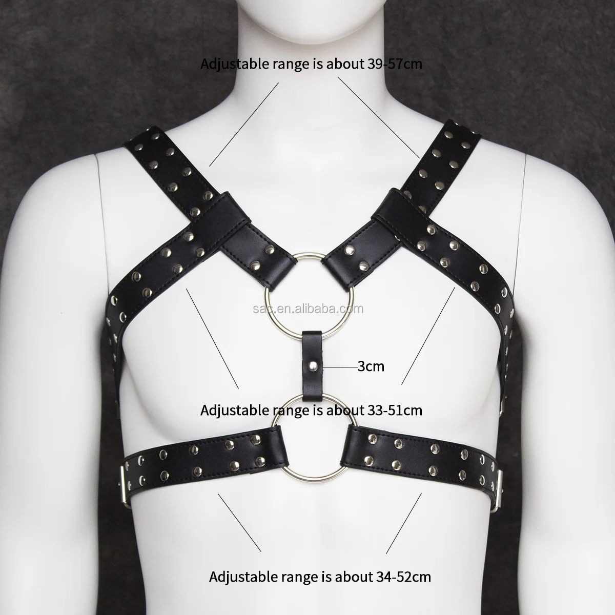 Wholesale SacKnove 19116 Cool Shoulder Chest Bdsm Bondage Suit Strap Men  Adult Sexy Leather Costumes Male Gays Fetish Body Harness Set From  m.