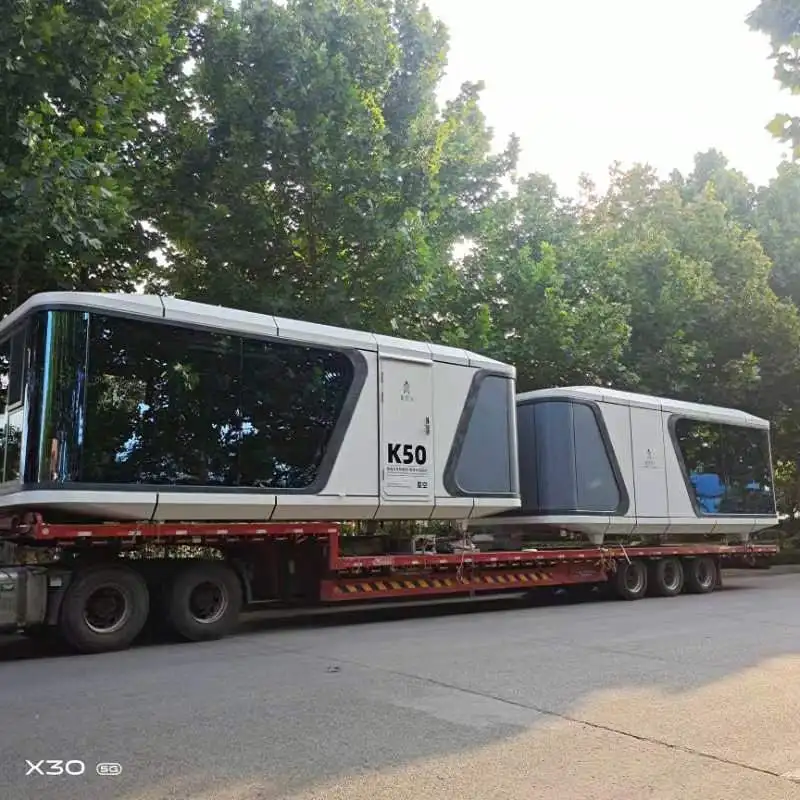 Luban Cabin Mobile Modular Homes Prefab Portable Homes Capsule House with Bathroom and Kitchen
