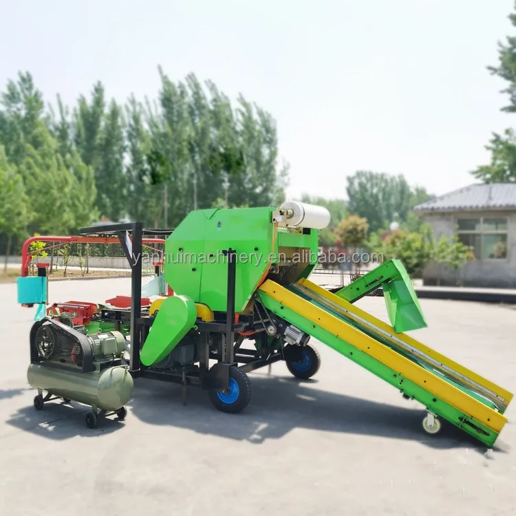 Latest 70-80pcs / H Maize Corn Silage Packing Machine Silage Baler and Wrapper Machine 2 Wrapper Parts Unit Bale 100kg