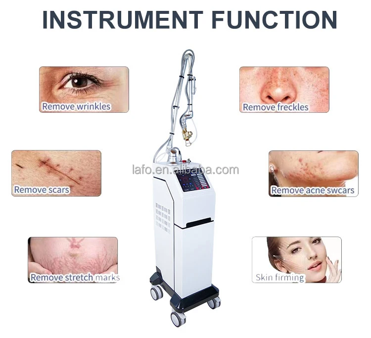 CE Approved l Tightening Facial Skin Rejuvenation RF Tube Fractional Co2 Laser Machine