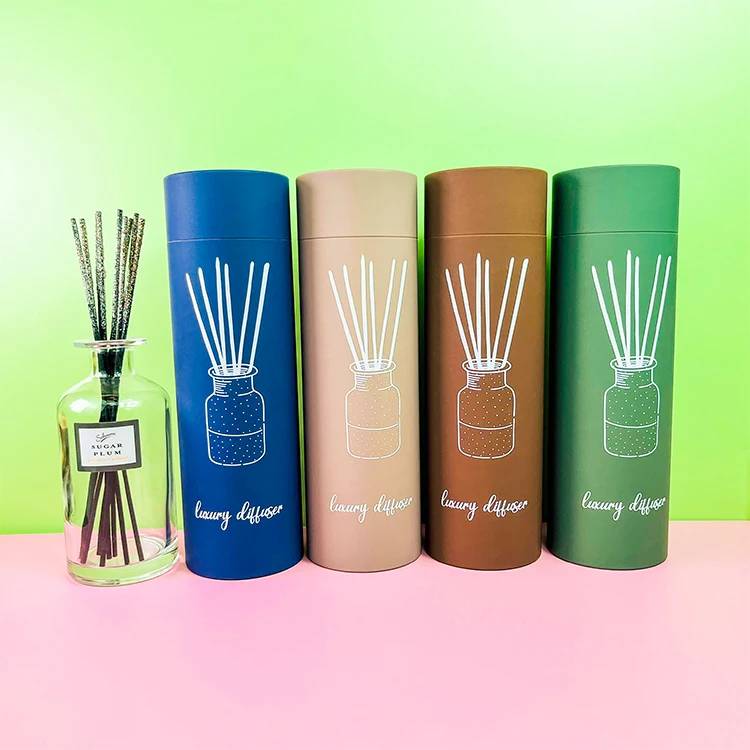 New Design Rigid Cardboard Fragrance Reed Diffuser Gift Packaging  Tube