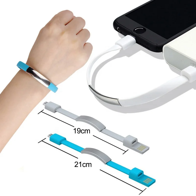 Usb C 3a 2 In 1 Type C Micro Usb Cable Wire Bracelets Bangle Fast