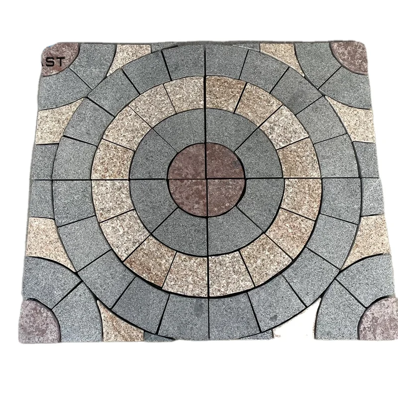 Modern Style Square Grey Granite Durable Paving Stone for Exterior Landscape Patio Flooring Villa Driveway Sidewalk Application