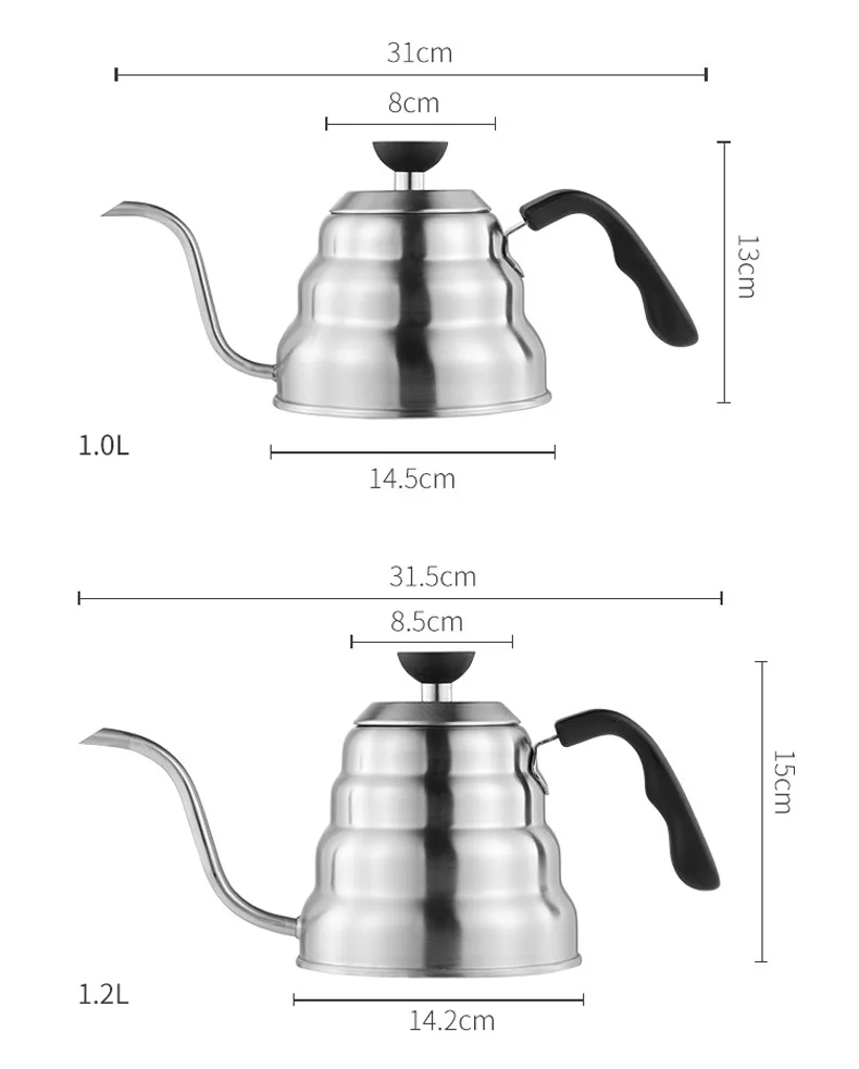 Thermometer Gooseneck Drip Kettle Goose Neck Kettle Teapot Coffee Maker