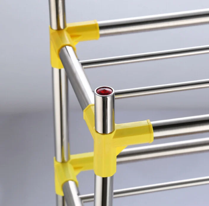 Многофункциональная комбинированная стойка для обуви из нержавеющей стали оптом