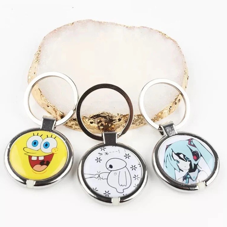 Nfc Epoxy Rfid Key Fob Metal Ring Hang Resin Coated Crystal