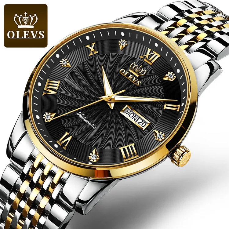 Couple Watch Oelvs Brand Luxury Automatic Mechanical Watch Stainless Steel  Waterproof Clock Relogio Masculino Lover Gift 6630 Buy Ladies Watches