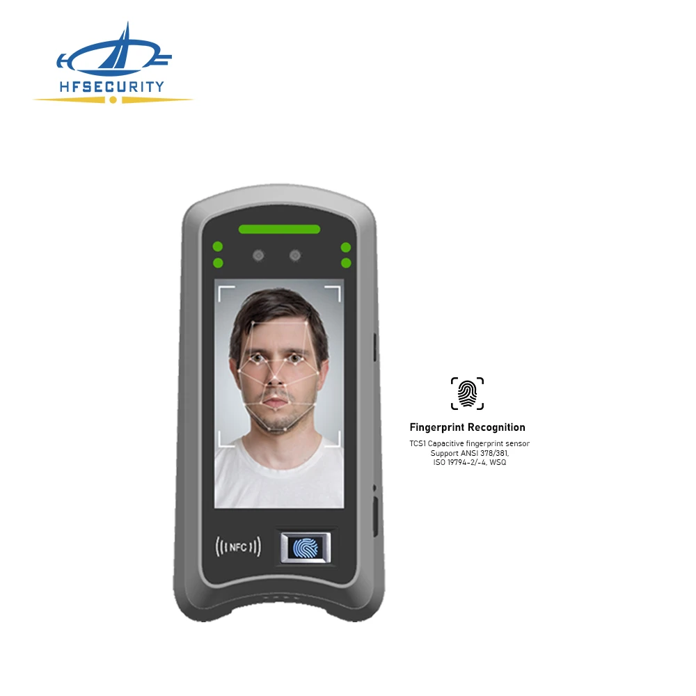 HFSecurity X05 Android SIM Card 4G LTE Network Face Recognition Fingerprint Time Attendance Machine System