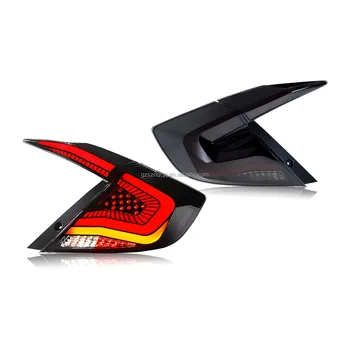Led Tail Light for 10th Civic Sedan 2016-2021 Rear Lamp Brake Daytime Running Light Driving Light Modification Assembly Body Kit