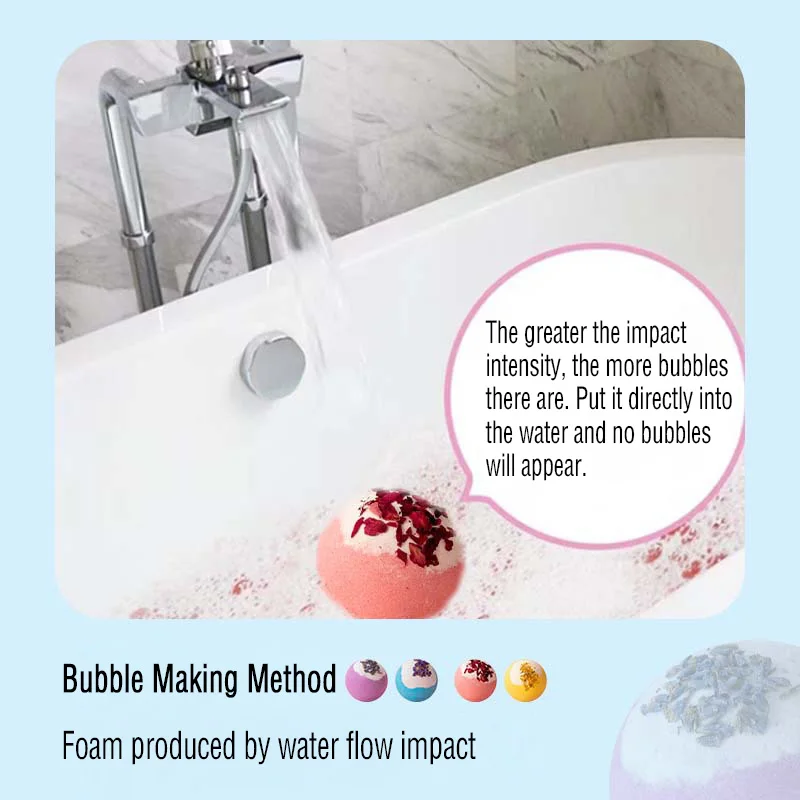 Экстракт растительной эссенции банный шар спа расслабляет тело и увлажняет кожу в различных цветах ароматах