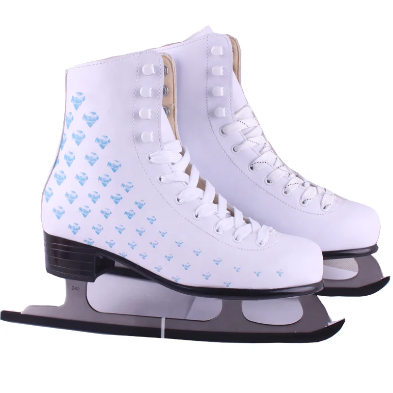 カスタムホワイトアイスフィギュアスケートシューズプロアイス