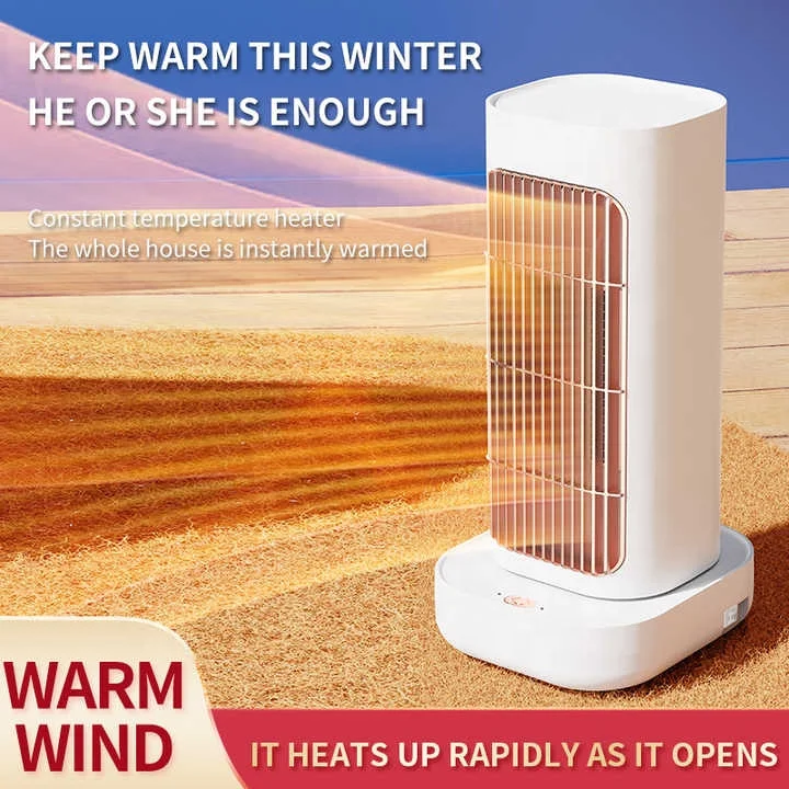 New Thermostatic Heater Vertical Household Rapidly Warming Electric Heater Shaking Head Large Range Send Warmer 3
