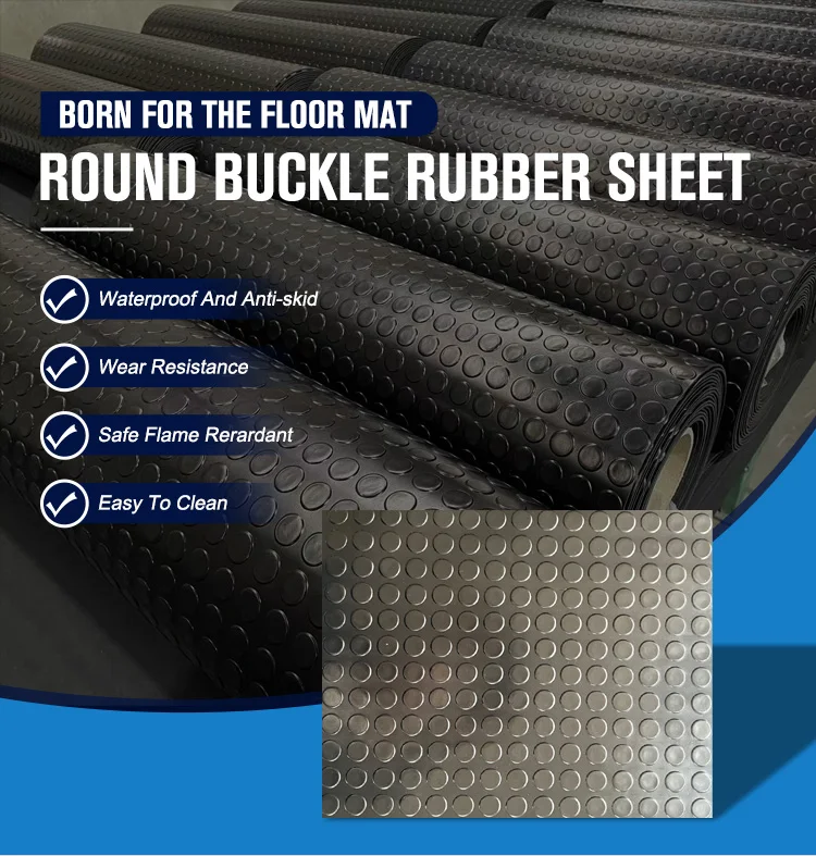 Rubber Flooring Mat Anti Slip Round Dot Coin Rubber Flooring Mat Buy