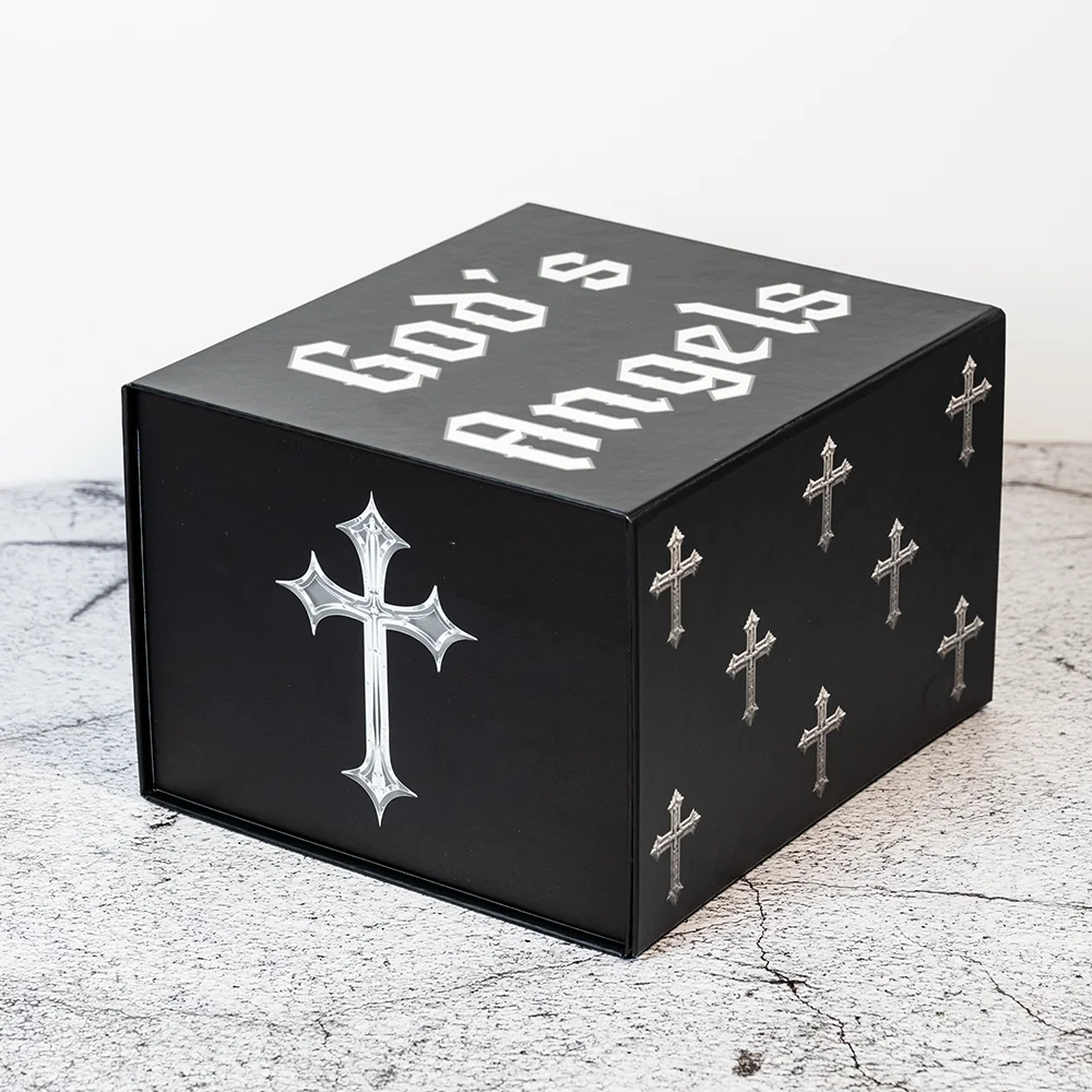 product elegant religious cultural angles anti scratch matte film uv printing coated paper folding magnetic rigid bible item gift box-5