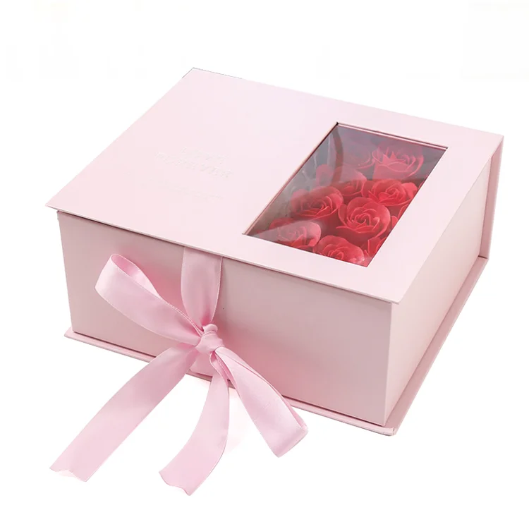 Роскошная Черная цилиндрическая картонная круглая подарочная коробка для цветов оптом