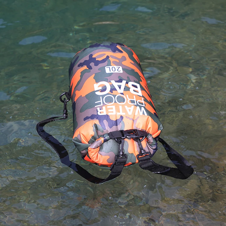 Hot Sale Beach Pvc Waterproof Dry Bag 5L 10L 20L 30L Camo With High Quality