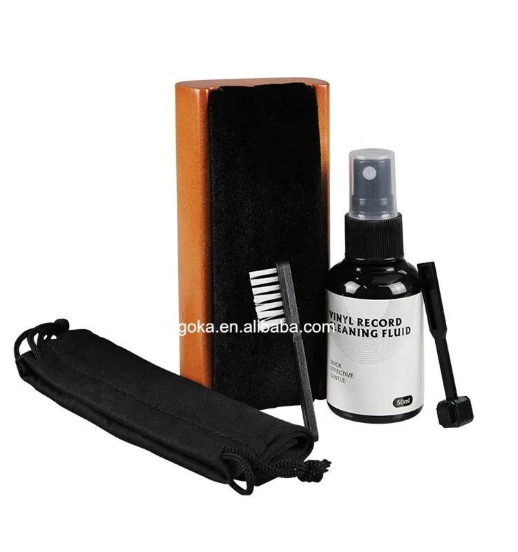 Phono Record Player Turntable Vinyl Cleaning Lp & Stylus Cleaner Brush