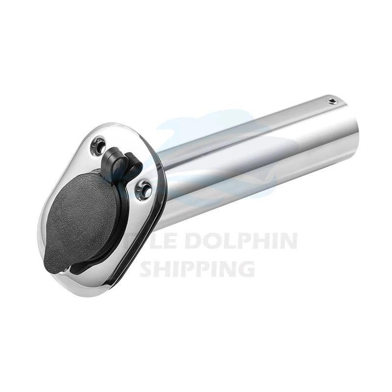 New Design Stainless Steel Fishing Rod Holder for Marine Boat Yacht Flush Mount Rubber