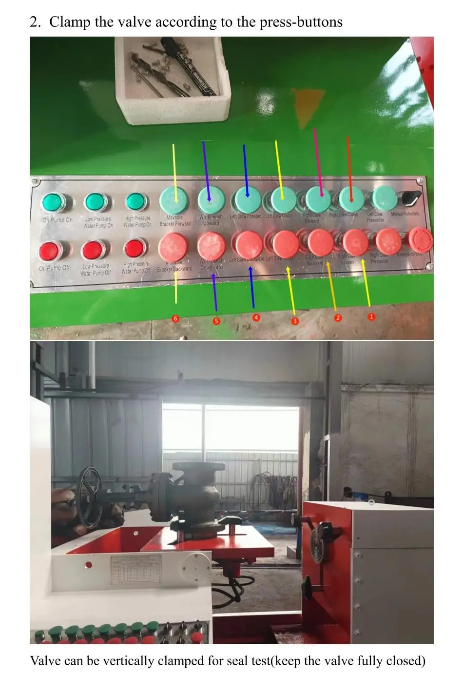 Shell Test Flange Claws Clamp Valve test Bench Made in China Used for Flange Ends Valve ...