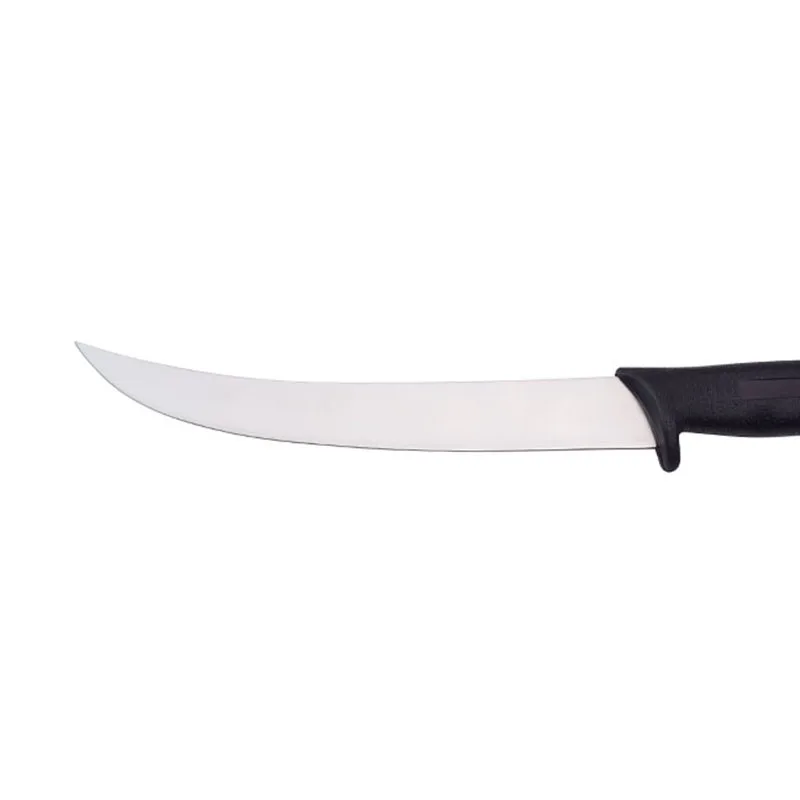 10 Inch Stainless Steel Blade Kitchen Slicer Knife Set Sharp Curved Carving Knife with Plastic PP Handle for Chopping