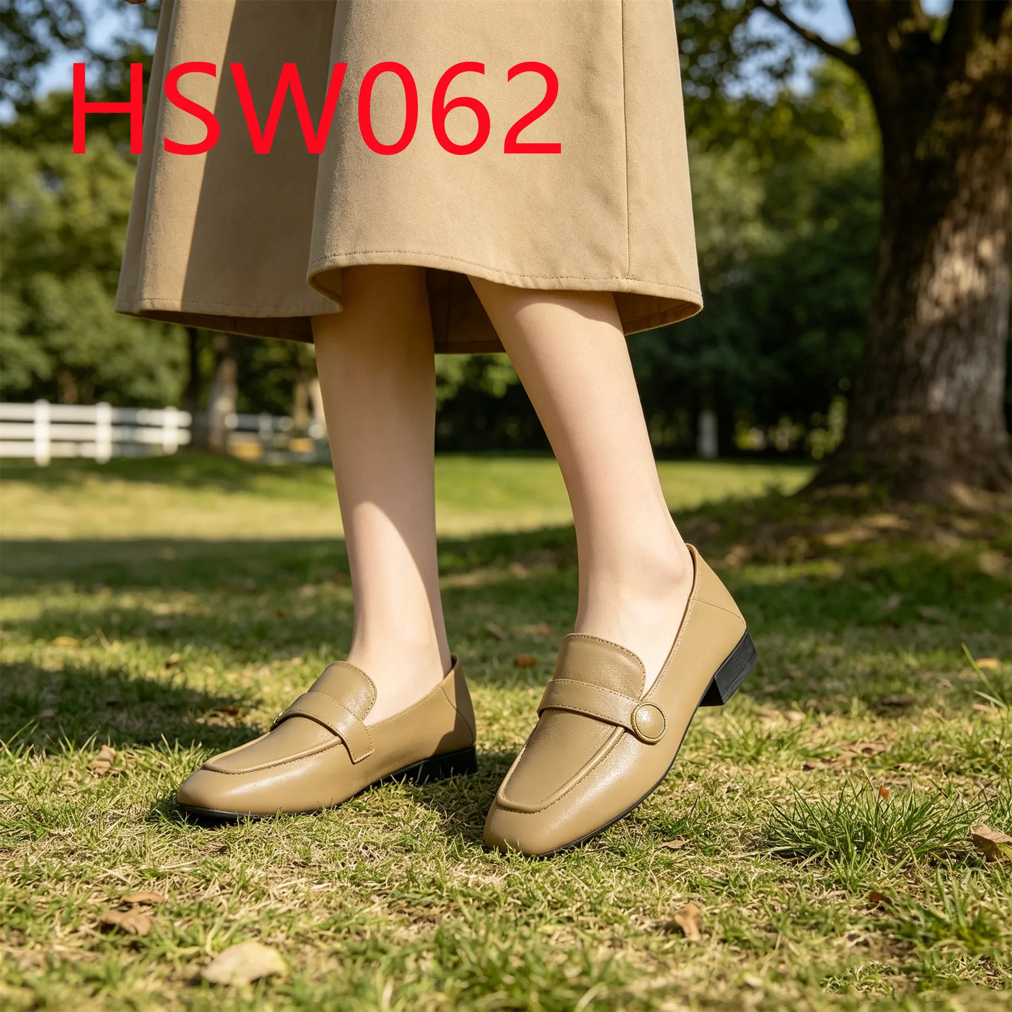 HY,Daily Coummter Size 36-45 Available Low Heel Beige Color Boat Shoes Singapore Popular Handmade Lady Moccasin Shoes HSW062