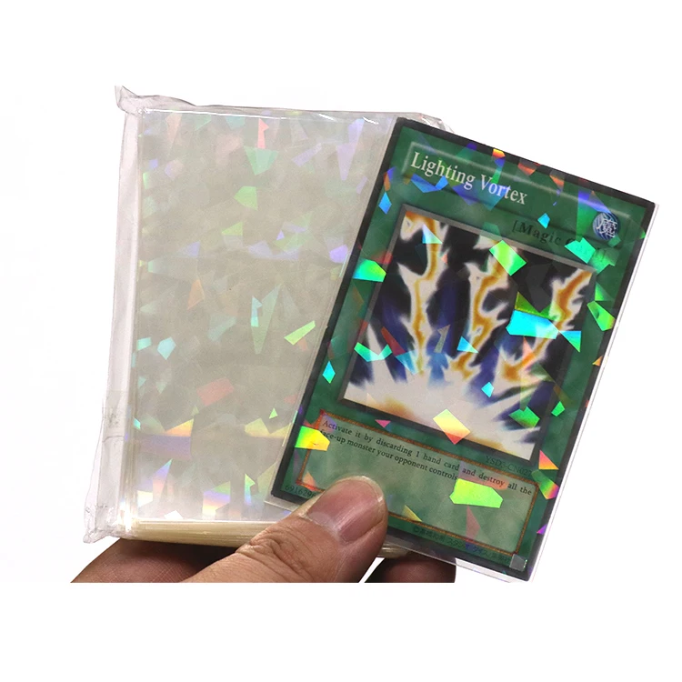 In Stock! 500PCS 60X87MM Perfect Fit HOLOGRAM Yugioh Inner Card Sleeves PP  Material with Heat Seal Handle Mailing Industry Use