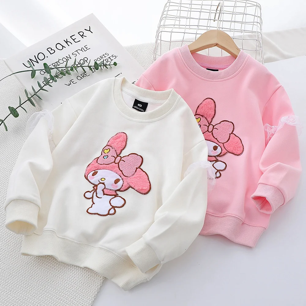 Sanrio Knit Kuromi Cotton Kid Crew Neck Sweater Cinnamoroll Melody ...