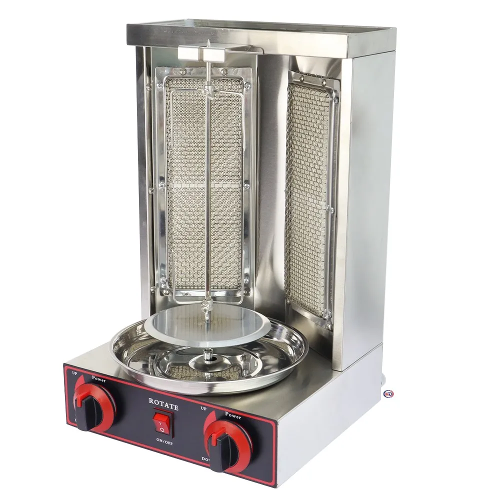 Fast Shipping Commercial Good Price Vertical Rotisserie Gas Chicken Shawarma Machine