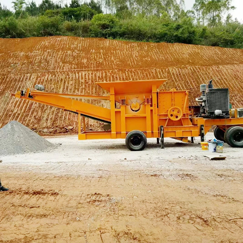 Automatic Small Mobile Pulverized Soil Stone Grinder Grinding Rock Crushing Crashing Machine for Sanding Machine