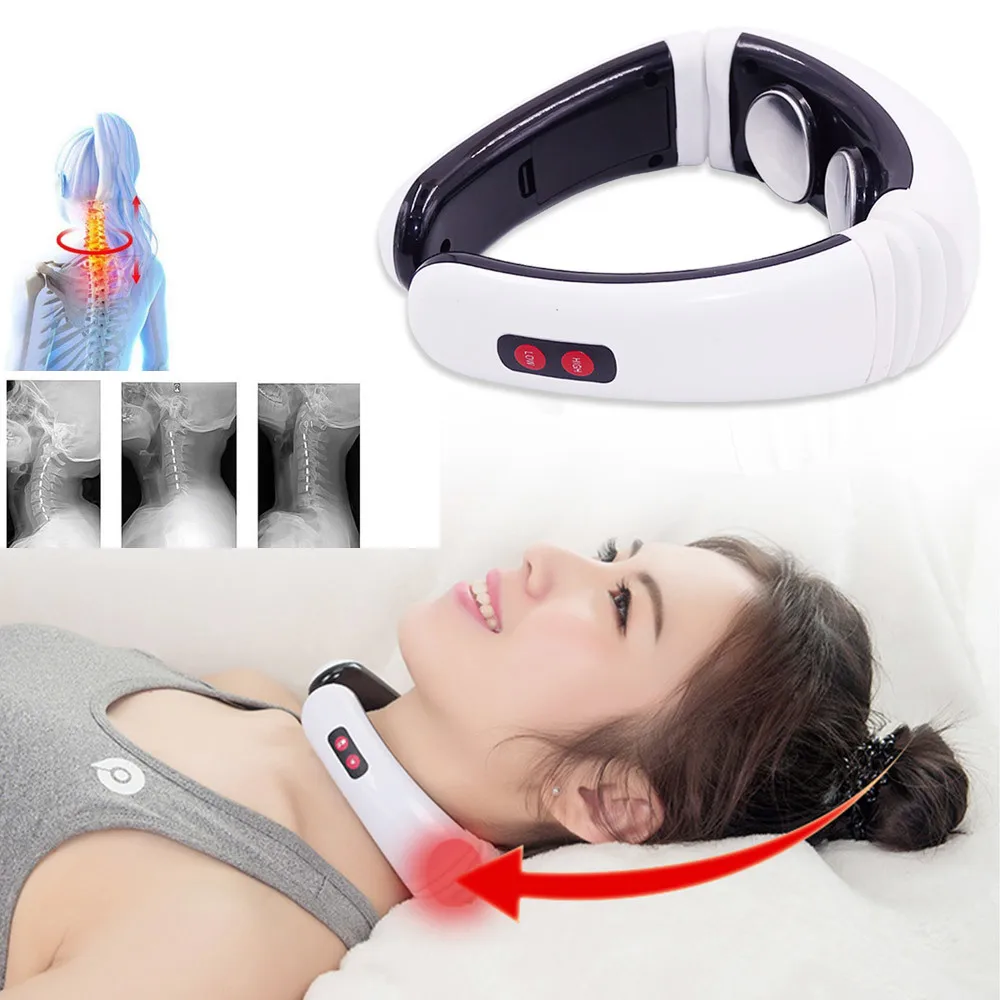 Electric Pulse Back and Neck Massager Far Infrared