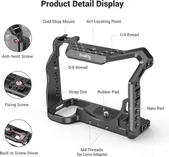 SMALLRIG Camera Cage Only for Sony Alpha 7S III / A7S III / A7SIII / A7S3-2999 detail image