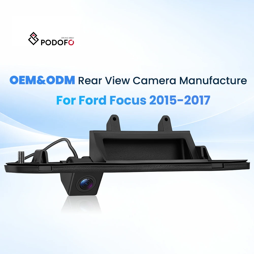 Podofo AHD & CVBS Rear View Camera 3rd Brale Light Camera Waterproof Night Vision for Mercedes-Benz A-Class/GLA-Class/ML-Class A4763