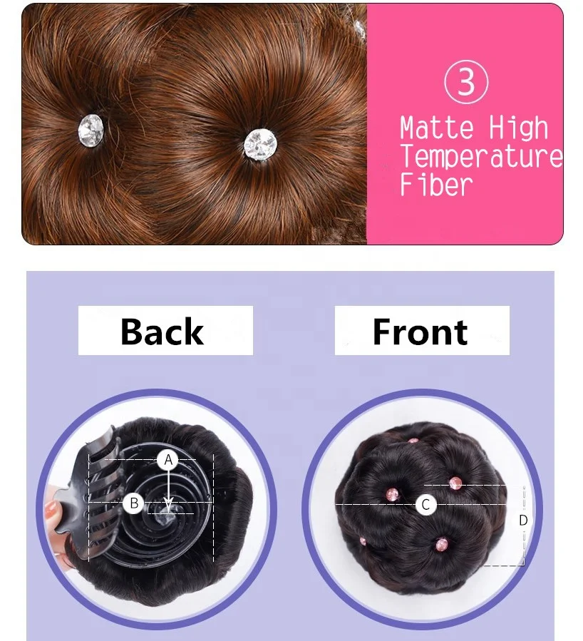 Оптовая продажа, шиньоны из синтетических кудрявых волос, густые черные нечистоплотные искусственные волосы, шиньоны с бриллиантами