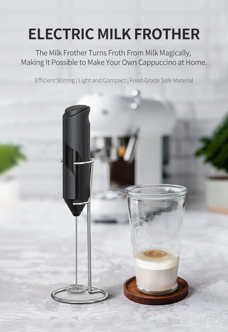 Coffee Machine Battery Operated Hand Held Coffee Milk Frother Foamer