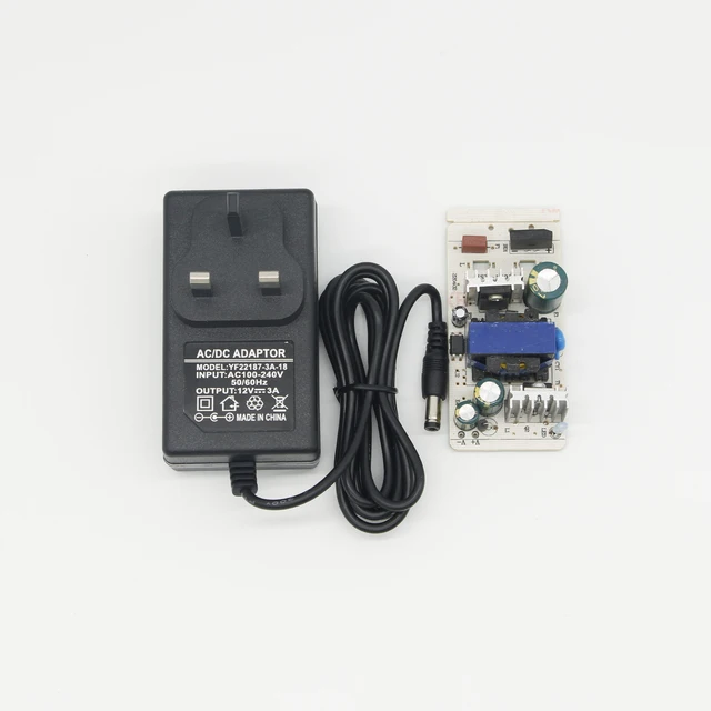 24 Watt Wall Mounted AC DC Switching Power Adaptor 12V 2A UK Volt Adapter with 50/60Hz Frequency 9V Output Frequency