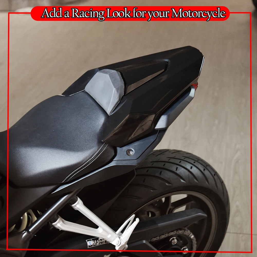 Capot De Couverture Siège Passager Arrière Midimttop Compatible CB650R CBR650R 2019-2020 - Noir Mat