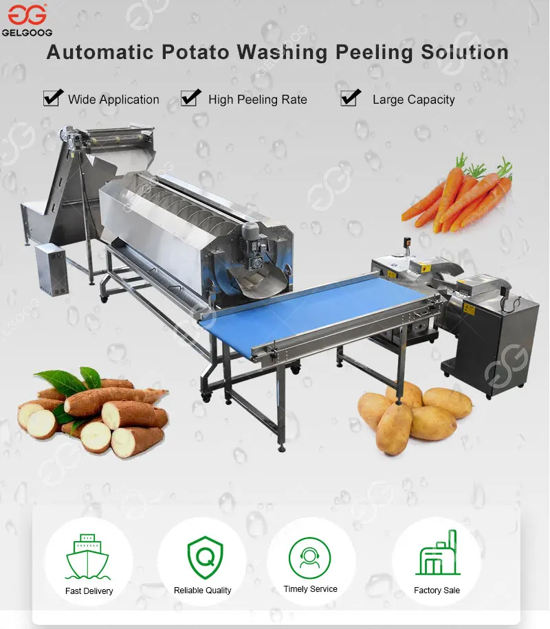 Commercial Electric Potato Peeler with Wash Function Seashell