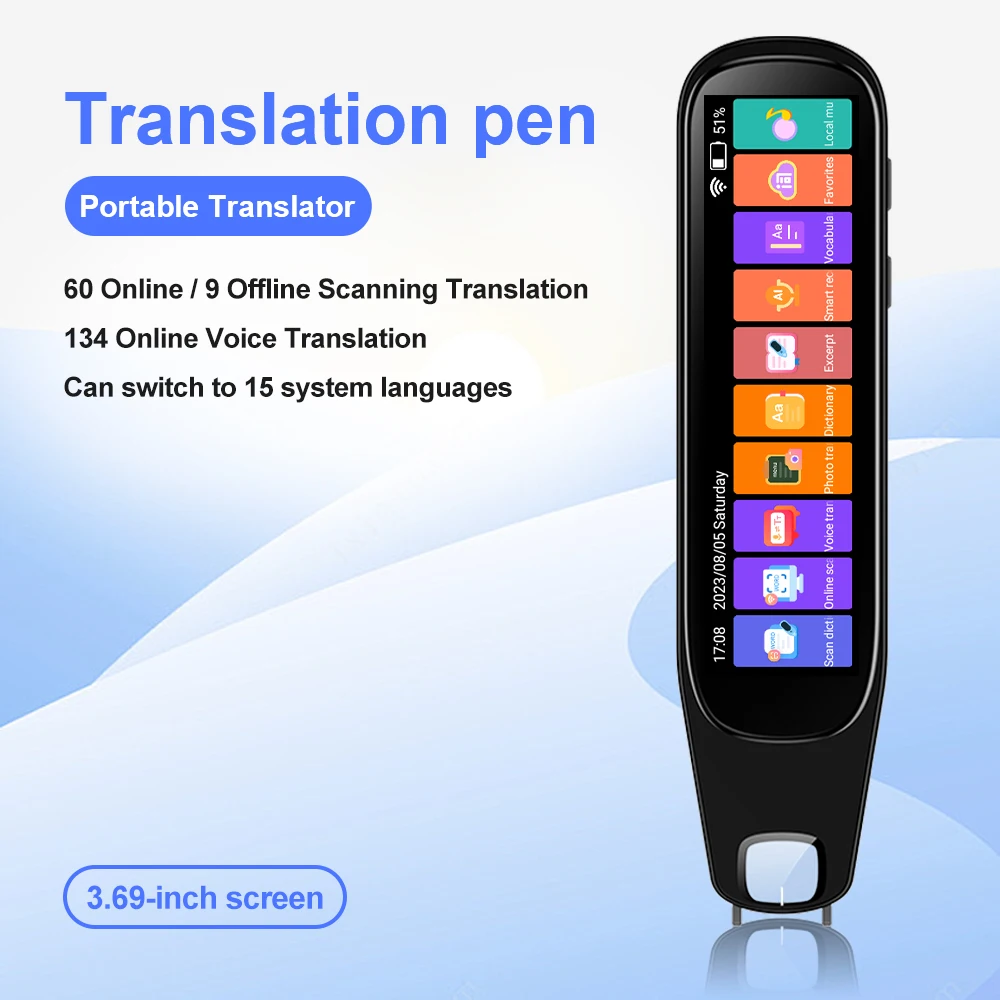 OEM Factory Price Portable Language Voice Translator Scanner Scanning Translation Pen Business for Travel