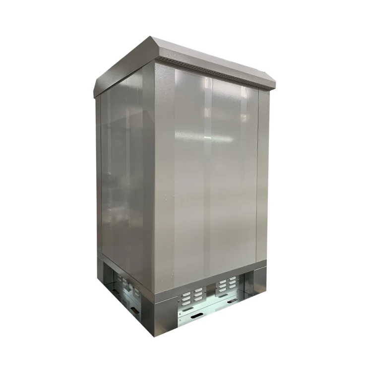 High Quality 18U IP55 IP65 Waterproof Outdoor Rack Sheet Metal Enclosure Outdoor Street Cabinet with air Conditioner